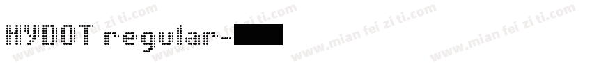 HYDOT regular字体转换